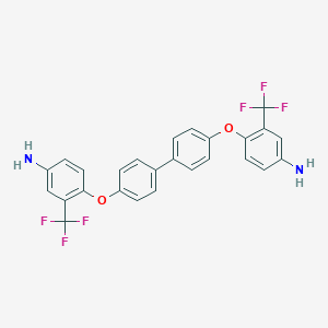 molecular formula C26H18F6N2O2 B148434 4,4'-Bis(4-amino-2-trifluoromethylphenoxy)biphenyl CAS No. 138321-99-0