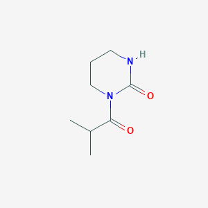 molecular formula C8H14N2O2 B148437 1-Isobutyryltetrahydropyrimidin-2(1H)-one CAS No. 127834-94-0
