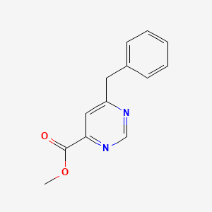 molecular formula C13H12N2O2 B1484387 Methyl 6-benzylpyrimidine-4-carboxylate CAS No. 2098098-09-8