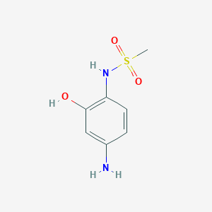 molecular formula C7H10N2O3S B14844135 N-(4-Amino-2-hydroxyphenyl)methanesulfonamide 