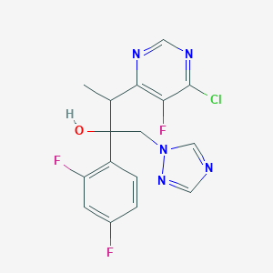 3-(6-Chloro-5-fluoropyrimidin-4-YL)-2-(2,4-difluorophenyl)-1-[1,2,4]triazol-1-YL-butan-2-OL