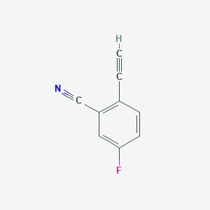 B1484444 2-Ethynyl-5-fluorobenzonitrile CAS No. 1378823-86-9