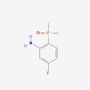 molecular formula C8H11FNOP B1484445 (2-Amino-4-fluorophenyl)dimethylphosphine oxide CAS No. 1263180-81-9