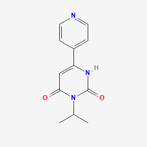 3-(Propan-2-yl)-6-(pyridin-4-yl)-1,2,3,4-tetrahydropyrimidine-2,4-dione