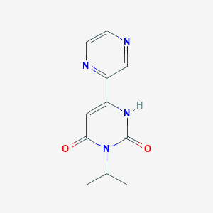 3-(Propan-2-yl)-6-(pyrazin-2-yl)-1,2,3,4-tetrahydropyrimidine-2,4-dione