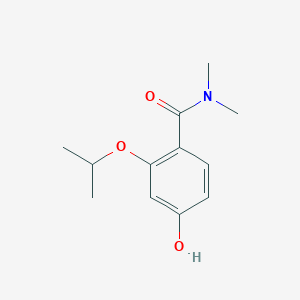 molecular formula C12H17NO3 B14844867 4-Hydroxy-2-isopropoxy-N,N-dimethylbenzamide 