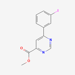 molecular formula C12H9IN2O2 B1484508 Methyl 6-(3-iodophenyl)pyrimidine-4-carboxylate CAS No. 2097998-42-8