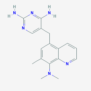 molecular formula C17H20N6 B148455 Baquiloprim CAS No. 102280-35-3