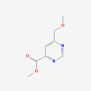 molecular formula C8H10N2O3 B1484573 Methyl 6-(methoxymethyl)pyrimidine-4-carboxylate CAS No. 2098098-01-0