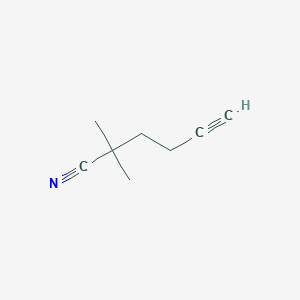 molecular formula C8H11N B1484595 2,2-Dimethylhex-5-ynenitrile CAS No. 1192888-34-8