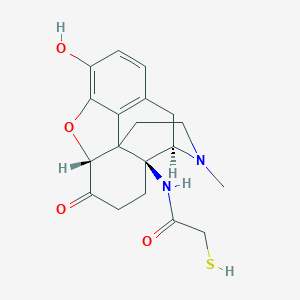 molecular formula C19H22N2O4S B148461 14-Thioglycolamido-7,8-dihydromorphinone CAS No. 139292-26-5