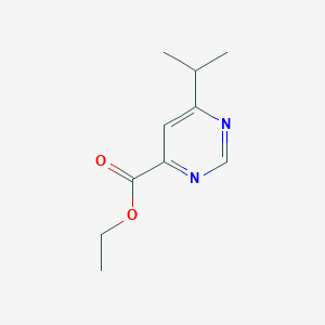 molecular formula C10H14N2O2 B1484615 Ethyl 6-(propan-2-yl)pyrimidine-4-carboxylate CAS No. 2098142-88-0