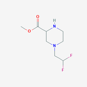 molecular formula C8H14F2N2O2 B1484639 Methyl 4-(2,2-difluoroethyl)piperazine-2-carboxylate CAS No. 2167623-39-2