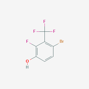 molecular formula C7H3BrF4O B1484645 4-Bromo-2-fluoro-3-(trifluoromethyl)phenol CAS No. 1807145-20-5
