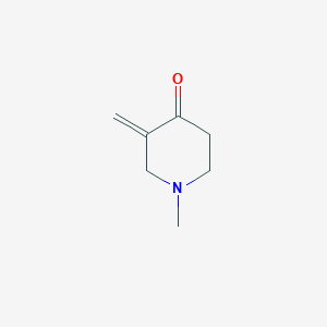 molecular formula C7H11NO B148469 1-Methyl-3-methylidenepiperidin-4-one CAS No. 133828-19-0