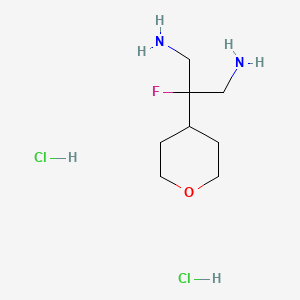 2-Fluoro-2-(oxan-4-yl)propane-1,3-diamine dihydrochloride