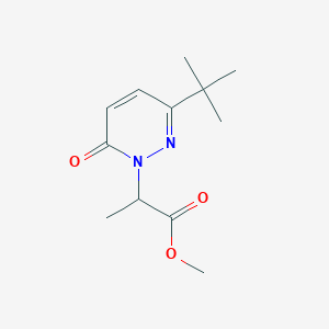 Methyl 2-(3-tert-butyl-6-oxo-1,6-dihydropyridazin-1-yl)propanoate