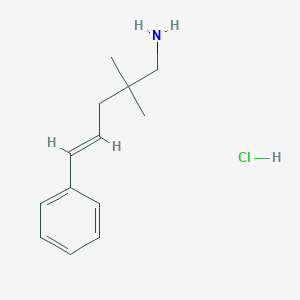 (4E)-2,2-dimethyl-5-phenylpent-4-en-1-amine hydrochloride