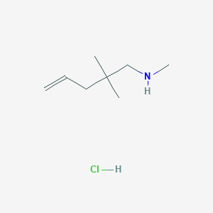 (2,2-Dimethylpent-4-en-1-yl)(methyl)amine hydrochloride