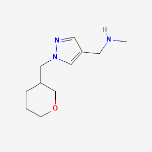 methyl({1-[(oxan-3-yl)methyl]-1H-pyrazol-4-yl}methyl)amine