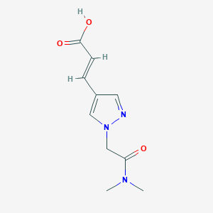 (2E)-3-{1-[(dimethylcarbamoyl)methyl]-1H-pyrazol-4-yl}prop-2-enoic acid