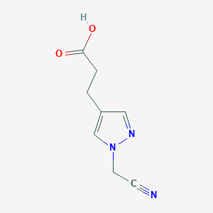 3-[1-(cyanomethyl)-1H-pyrazol-4-yl]propanoic acid