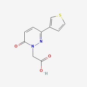 2-[6-Oxo-3-(thiophen-3-yl)-1,6-dihydropyridazin-1-yl]acetic acid