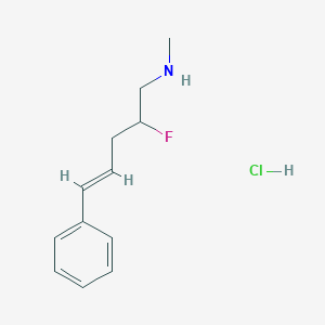 [(4E)-2-fluoro-5-phenylpent-4-en-1-yl](methyl)amine hydrochloride