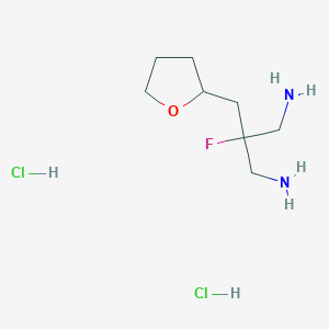 2-(Aminomethyl)-2-fluoro-3-(oxolan-2-yl)propan-1-amine dihydrochloride