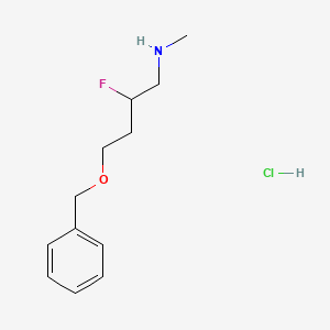 [4-(Benzyloxy)-2-fluorobutyl](methyl)amine hydrochloride