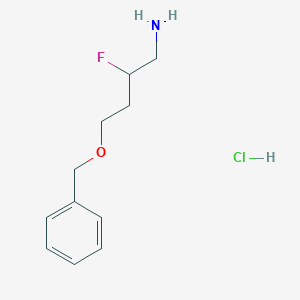 4-(Benzyloxy)-2-fluorobutan-1-amine hydrochloride