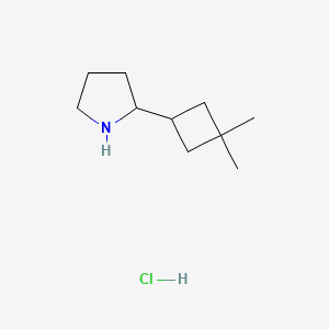 2-(3,3-Dimethylcyclobutyl)pyrrolidine hydrochloride