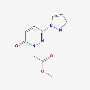 methyl 2-[6-oxo-3-(1H-pyrazol-1-yl)-1,6-dihydropyridazin-1-yl]acetate