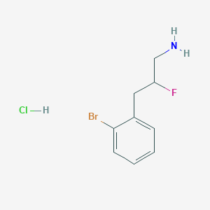 3-(2-Bromophenyl)-2-fluoropropan-1-amine hydrochloride