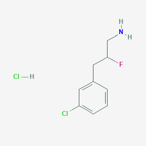 3-(3-Chlorophenyl)-2-fluoropropan-1-amine hydrochloride