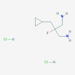 2-(Aminomethyl)-3-cyclopropyl-2-fluoropropan-1-amine dihydrochloride