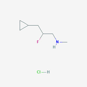 (3-Cyclopropyl-2-fluoropropyl)(methyl)amine hydrochloride