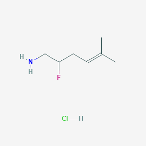 2-Fluoro-5-methylhex-4-en-1-amine hydrochloride