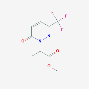Methyl 2-[6-oxo-3-(trifluoromethyl)-1,6-dihydropyridazin-1-yl]propanoate