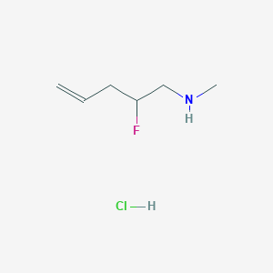 (2-Fluoropent-4-en-1-yl)(methyl)amine hydrochloride