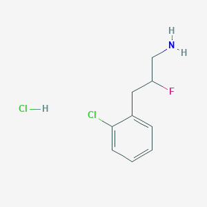 3-(2-Chlorophenyl)-2-fluoropropan-1-amine hydrochloride