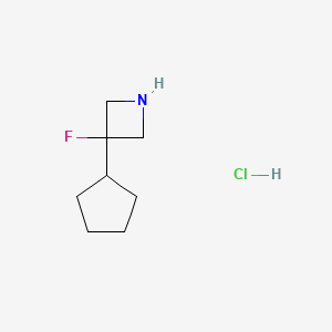 3-Cyclopentyl-3-fluoroazetidine hydrochloride