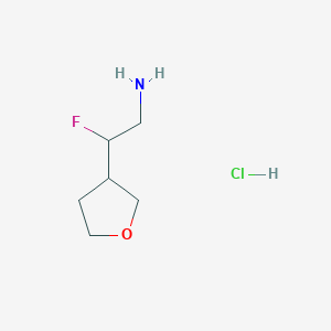 2-Fluoro-2-(oxolan-3-yl)ethan-1-amine hydrochloride
