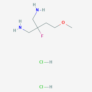 2-(Aminomethyl)-2-fluoro-4-methoxybutan-1-amine dihydrochloride
