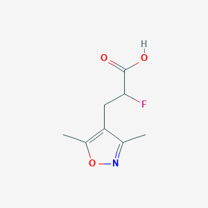 3-(3,5-Dimethyl-1,2-oxazol-4-yl)-2-fluoropropanoic acid