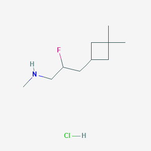[3-(3,3-Dimethylcyclobutyl)-2-fluoropropyl](methyl)amine hydrochloride