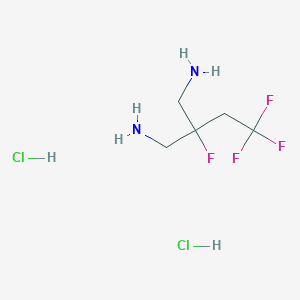 2-(Aminomethyl)-2,4,4,4-tetrafluorobutan-1-amine dihydrochloride