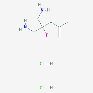 2-(Aminomethyl)-2-fluoro-4-methylpent-4-en-1-amine dihydrochloride
