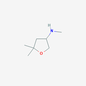 N,5,5-trimethyloxolan-3-amine