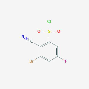 3-Bromo-2-cyano-5-fluorobenzenesulfonyl chloride